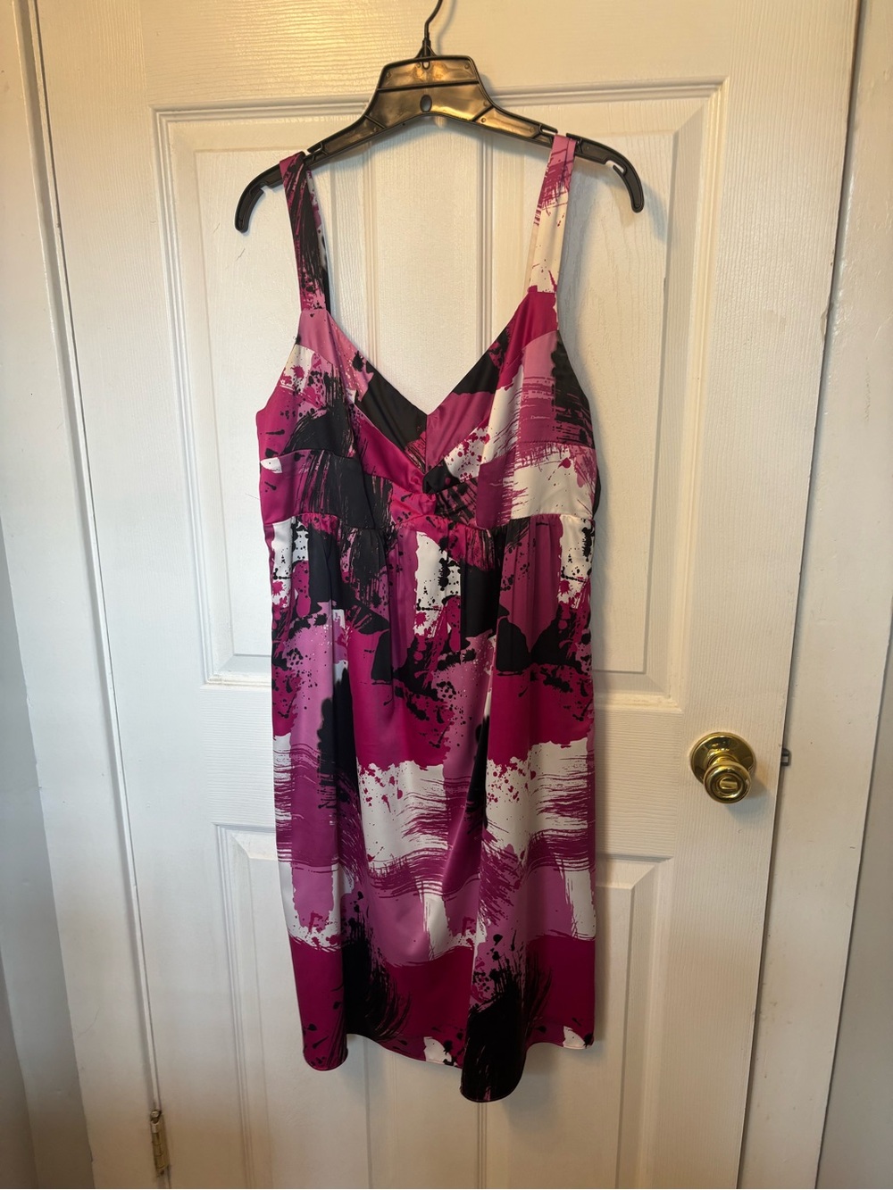 The Limited Fuchsia Party Dress with Subtle Print